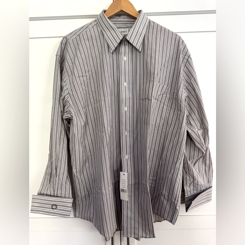 Yves Saint Laurent Men's Striped Dress Shirt